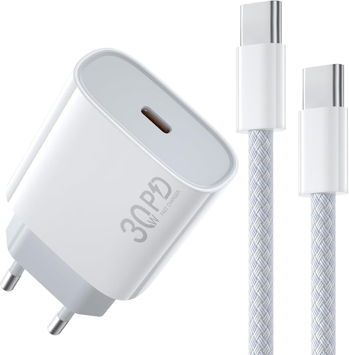 USB-C polnilec (30 W) z 2 m pletenim kablom – Apple MFi certificiran Na zalogi!